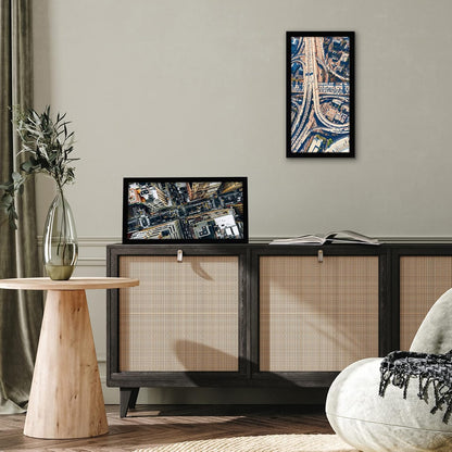 Americanflat 12x18 Poster Frame with Shatter-Resistant Glass - Signature Collection - Gallery-Style Frames Made of Engineered Wood - Photo Frame for Wall Display - Black - Colors C