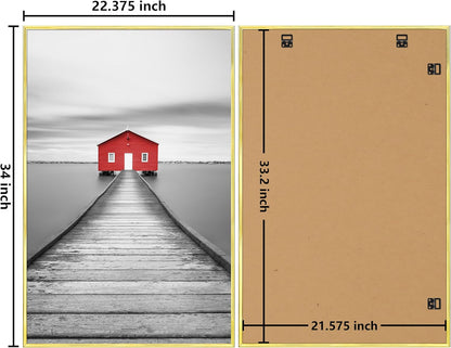 ELSKER&HOME 22.375 x 34 Poster Frame 3 Pack, Black Picture Frame for Horizontal or Vertical Wall Mounting, Sturdy and Scratch-proof