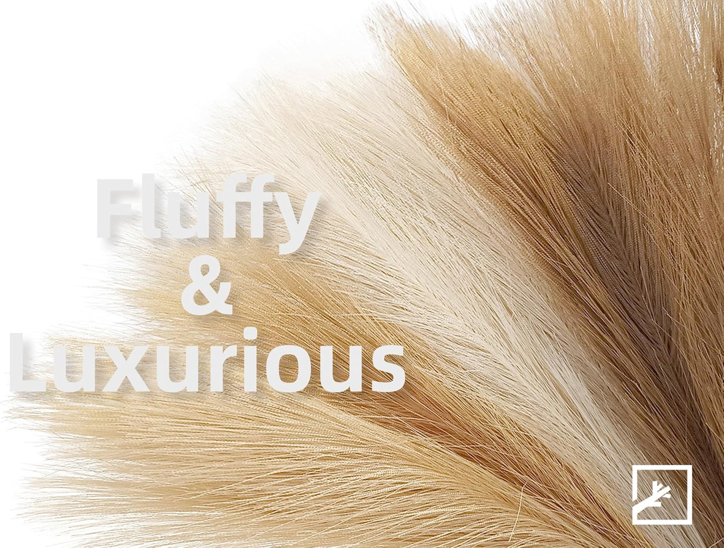 ZIFTY 7-Pcs 38"/3.1FT Faux Pampas Grass Large Tall Fluffy Artificial Fake Flower Bedroom Decor Boho Decor Bulrush Reed Grass for Vase Filler Farmhouse Home Wedding Decor (Beige Mixed)
