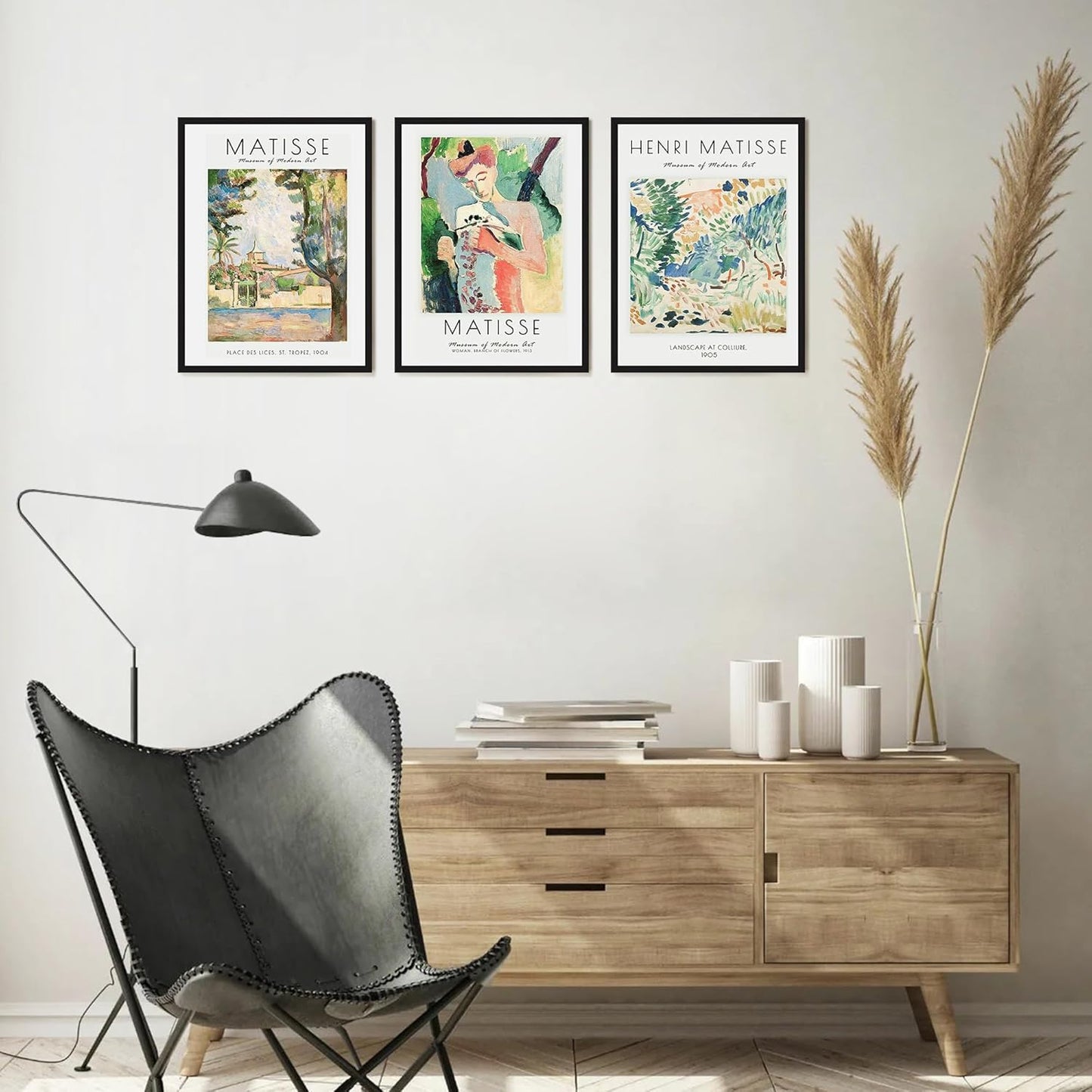 upsimples 18x24 Picture Frame Black 3 Pack, Scratch-Proof Poster Frames 18 x 24 for Photo Gallery - Slide-In Strips, Horizontal or Vertical Wall Mounting