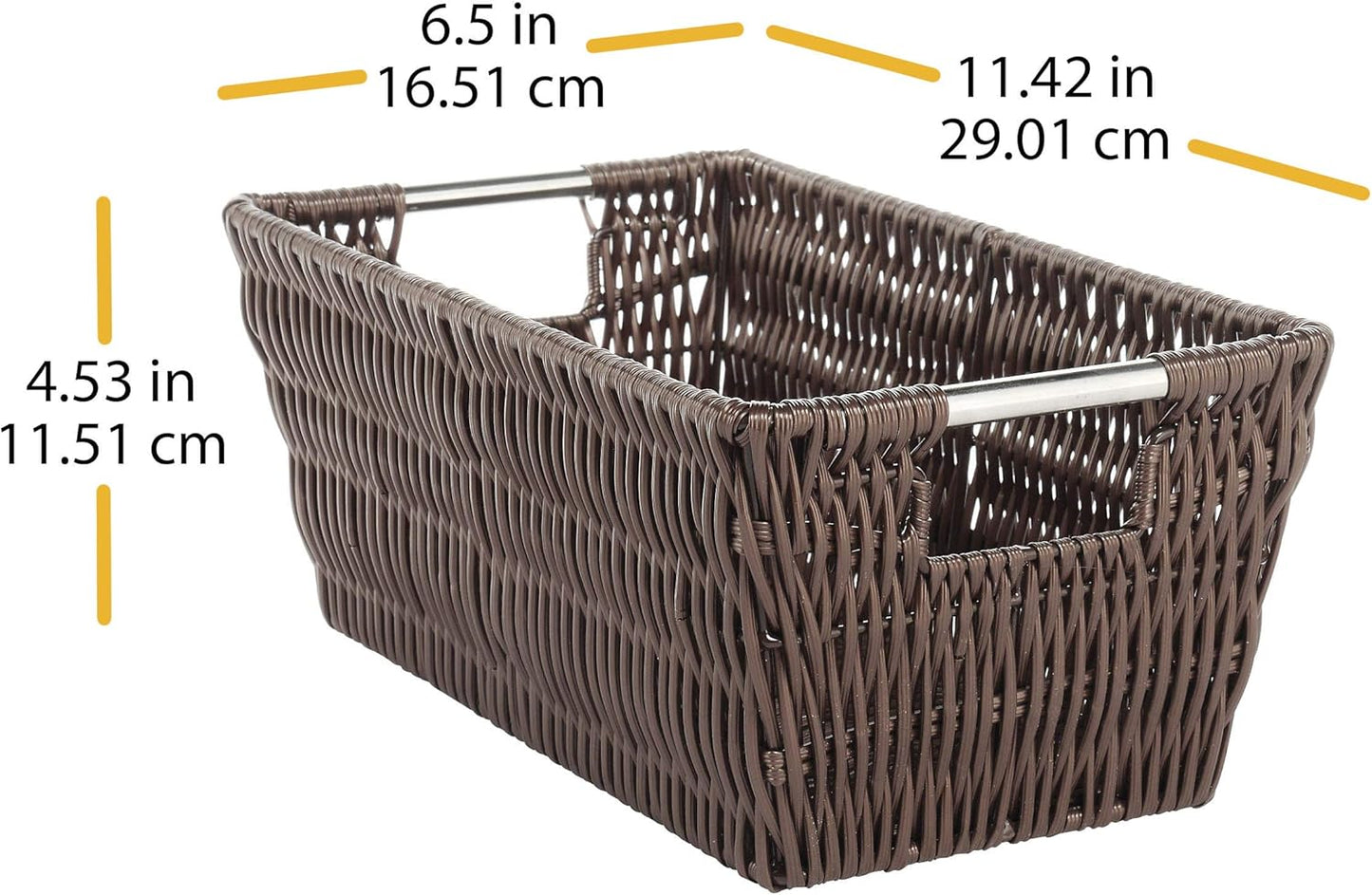 Whitmor Rattique Small Shelf Tote (6500-2712-JAVA)