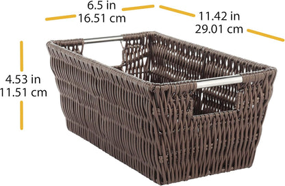 Whitmor Rattique Small Shelf Tote (6500-2712-JAVA)