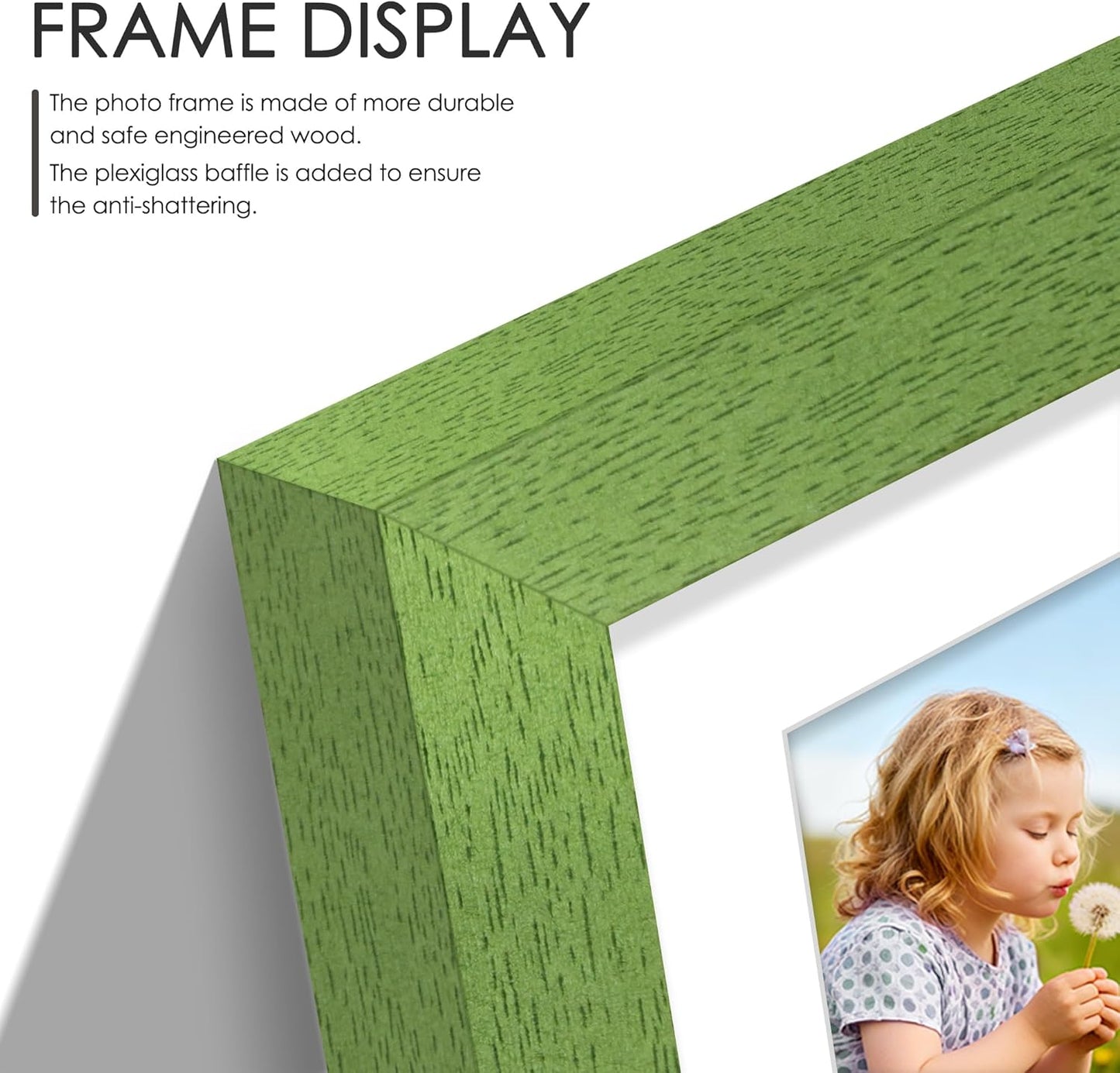 DUENPY 14x26 Collage Picture Frame 4x6 Collage Picture Frame Displays Twelve 4x6 inch Photos Available Horizontal Wall Mounting Display and Vertical Black - Colors A