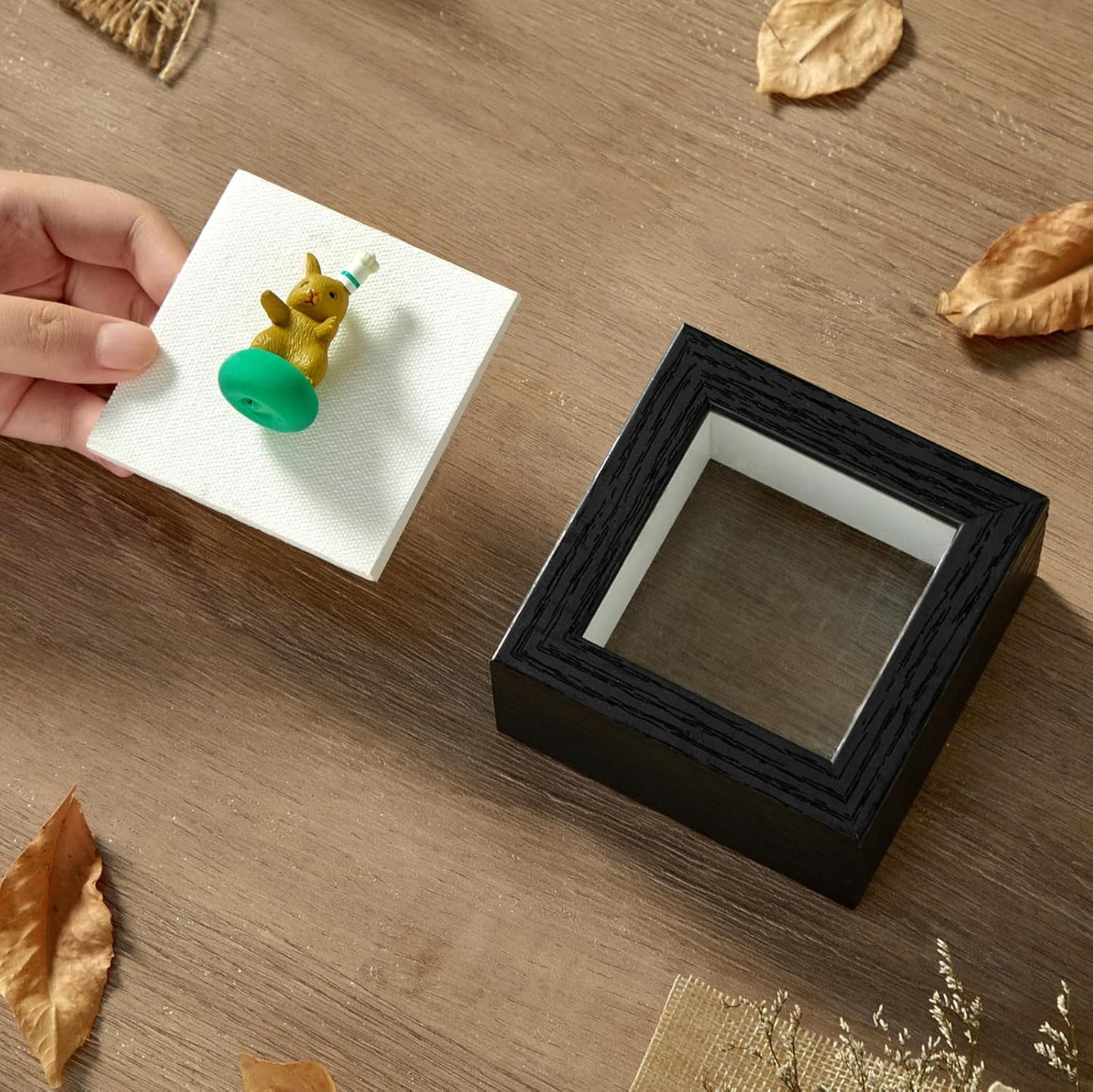11x14 Shadow Box Display Case Picture Frame with Soft Linen Back, Large Deep Black Shadow Box 11x14 for Flowers Medal Display Case Jersey pet Graduation Memorabilia Baby Ltems Crafts Photos