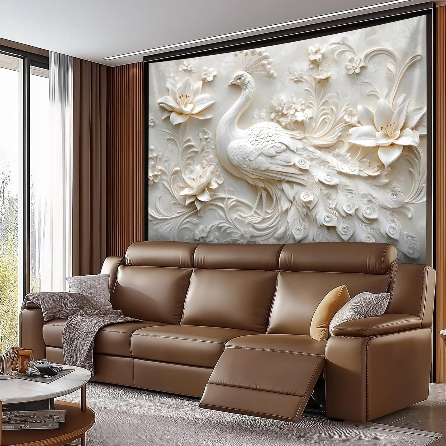 BSFHH 3D Animal Tapestry Wall Hanging Art Bedroom Living Room Wall Art Poster (Elephant, 90''×70'')