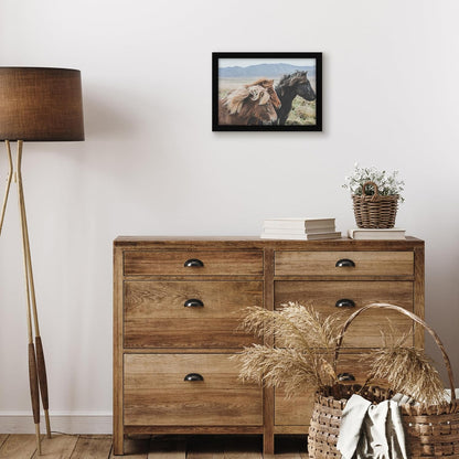 Americanflat 12x18 Poster Frame with Shatter-Resistant Glass - Signature Collection - Gallery-Style Frames Made of Engineered Wood - Photo Frame for Wall Display - Black - Colors C
