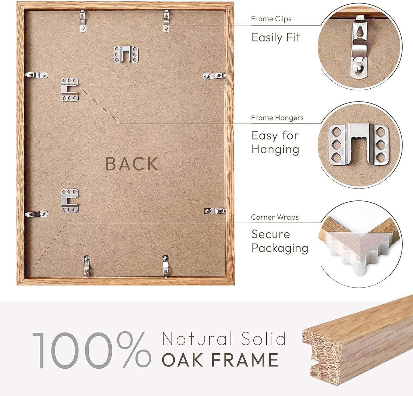 5x7 Picture Frame, Solid Oak Wood 5 x 7 Photo Frame with Mat to 4x6, 7x5 Picture Frames for Wall and Tabletop Display, (Walnut Set of 1)