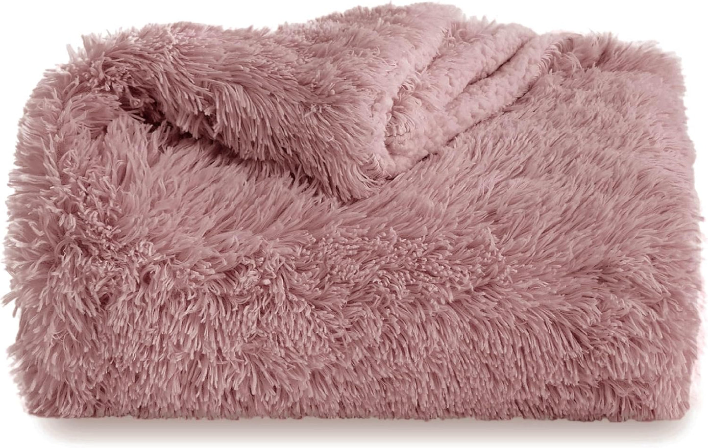 Bedsure GentleSoft Fluffy Fuzzy Faux Fur Throw Blanket for Couch, Soft Sherpa Fleece Cozy Gifts for Women, Plush Bed Blanket Room Decor for Men, Thick Warm Minky Teen Gifts Winter Bedding