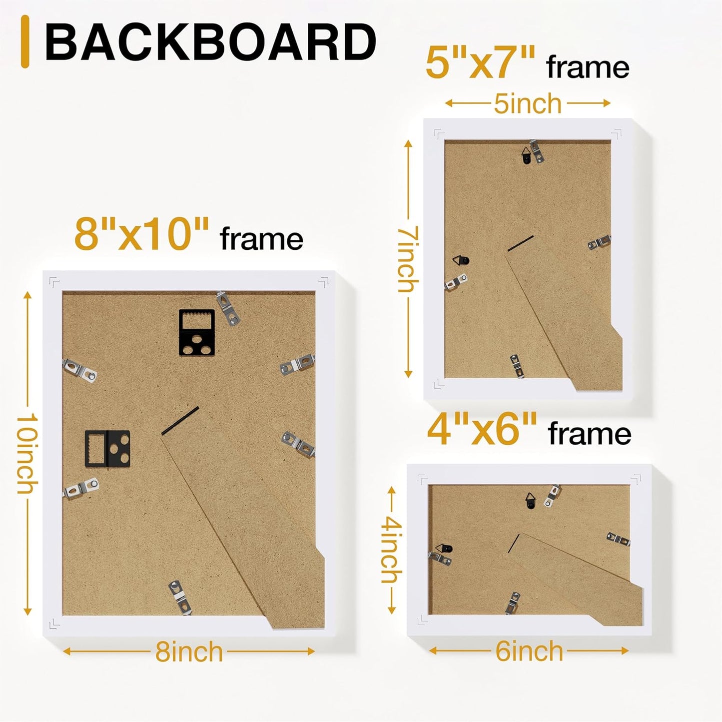 Vittanly 20 Pack Picture Frames Collage Wall Decor, Multi Sizes Including 4pcs 8x10, 8pcs 5x7 and 8pcs 4x6 Photo Frames, Gallery Frame Set for Wall or Tabletop Display, Black, Brown and Dark Grey