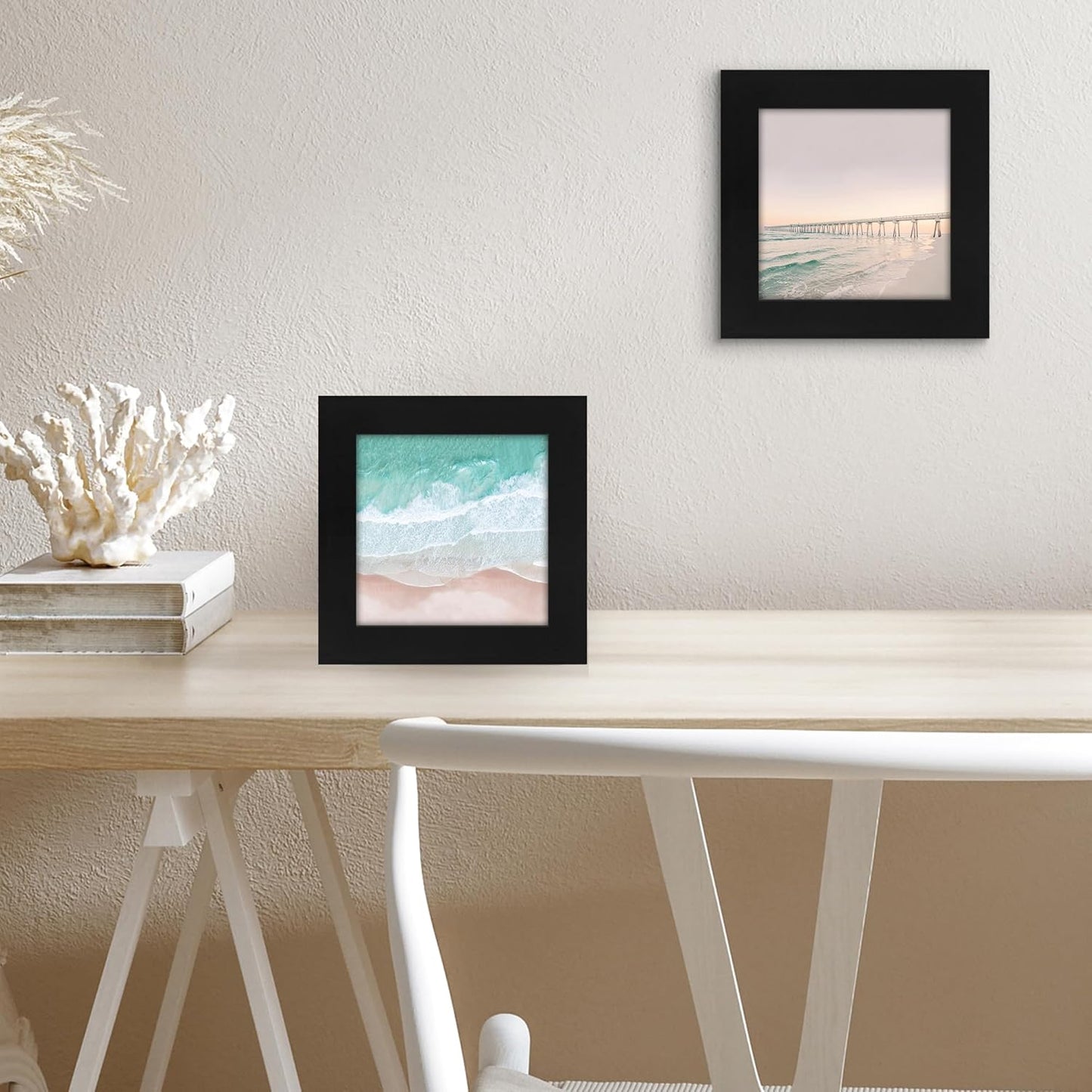 Americanflat 12x18 Poster Frame with Shatter-Resistant Glass - Signature Collection - Gallery-Style Frames Made of Engineered Wood - Photo Frame for Wall Display - Black - Colors B