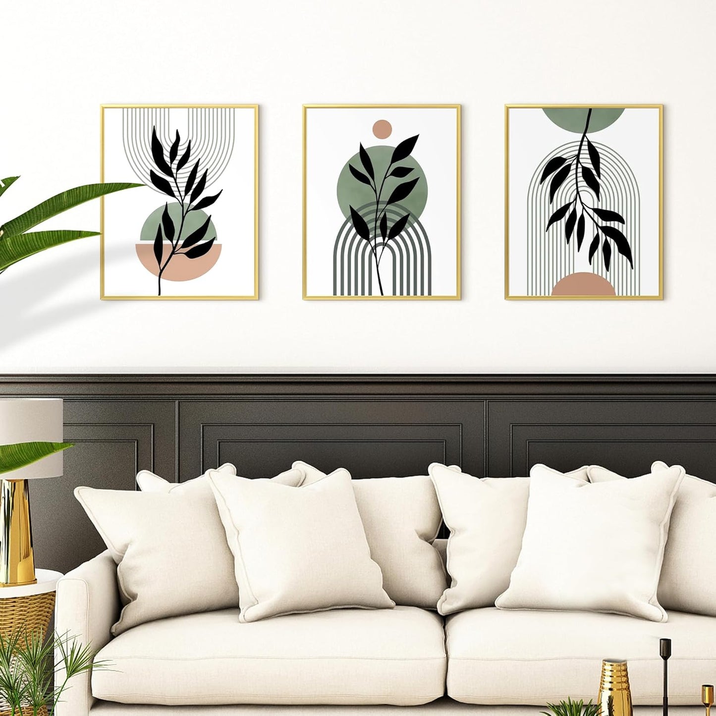 upsimples 18x24 Picture Frame Black 3 Pack, Scratch-Proof Poster Frames 18 x 24 for Photo Gallery - Slide-In Strips, Horizontal or Vertical Wall Mounting