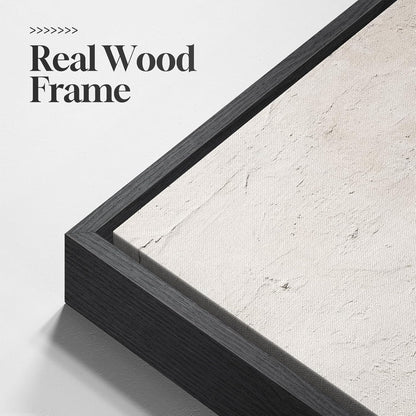 Large Framed Neutral Abstract Wall Art for Living Room, 3 Piece Modern Canvas Prints Paintings Artwork for Walls, Black and Beige Pictures for Living Room Hallway Stair Office Wall Decor 24x36 Inch