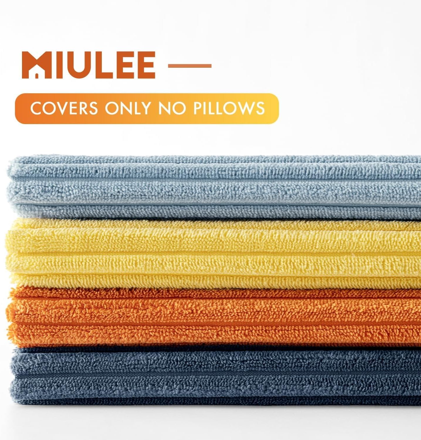 MIULEE Boho Farmhouse Sage Green Throw Pillow Covers 18x18 Inch Set of 4 Mordern Nordic Cushion Covers Soft Corduroy Spring Home Decor for Couch Bed Sofa Living Room Forest Green