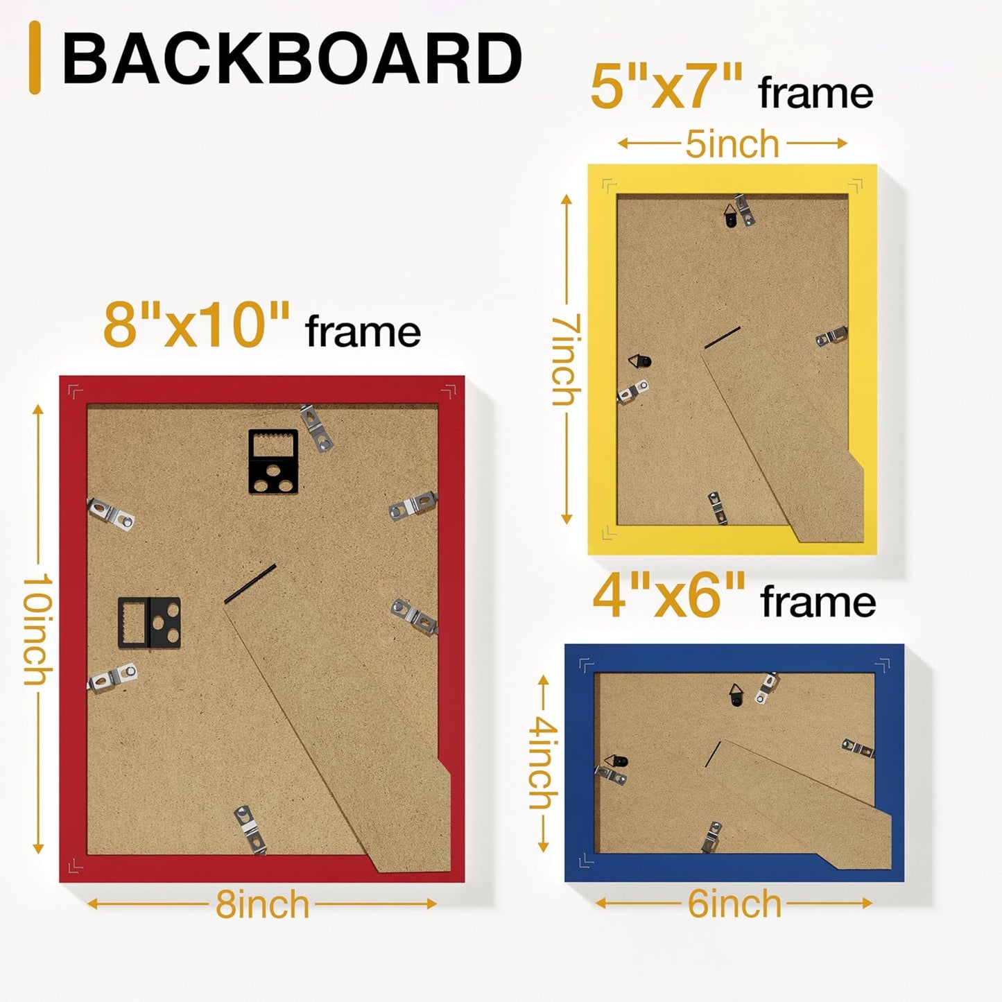 Vittanly 15 Pack Picture Frames Collage Wall Decor for Mounting or Tabletop Display, Gallery Frame Set for Family, Multi Sizes Including 3pcs 8x10, 6pcs 5x7, 6pcs 4x6, Black