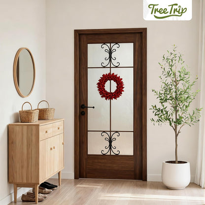 Olive Tree Artificial Indoor, 7 FT Faux Olive Trees with Planter, Fake Tall Plants with Natural Trunk and Lifelike Fruits for Home Office Decor(1, 7FT)