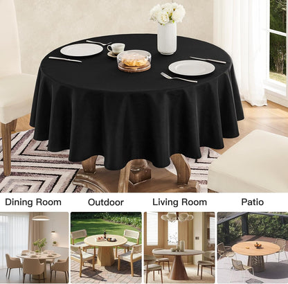 Veblandy Rectangle Tablecloth Waterproof Linen Textured Table Cloth Stain and Wrinkle Resistant Washable, Decorative Fabric Table Cover for Dining, Party and Camping (Sage Green, 52 * 70)