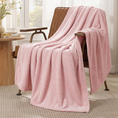 Bedsure GentleSoft Fleece Throw Blanket for Couch Grey - Lightweight Plush Fuzzy Cozy Soft Blankets and Throws for Sofa, Couch, Travel, Camping, 50x60 inches - Colors B