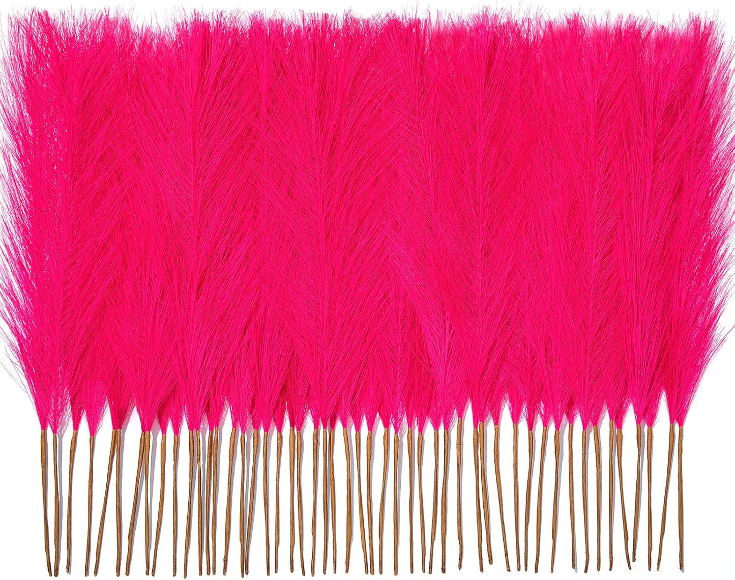 50pcs Pampas Grass 17in for Living Room Decor, Blush Pink Pampas Grass Decor, Fluffy Pink Flowers for Home Birthday Bathroom Baby Shower Wall Bow Decor(Blush & Cream & Pink)
