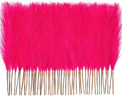 50pcs Pampas Grass 17in for Living Room Decor, Blush Pink Pampas Grass Decor, Fluffy Pink Flowers for Home Birthday Bathroom Baby Shower Wall Bow Decor(Blush & Cream & Pink)