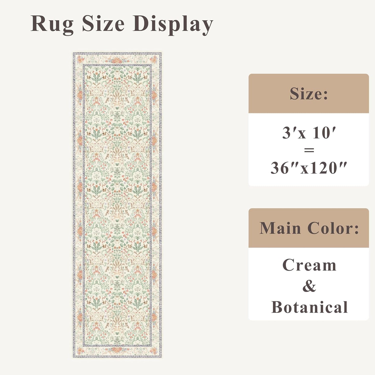 2x3 Washable Non-Slip Area Rug - Soft Low Pile Throw Rug for Kitchen Entryway Bedroom - Modern Indoor Door Mat with Rubber Backing (Beige Grey) - Colors A