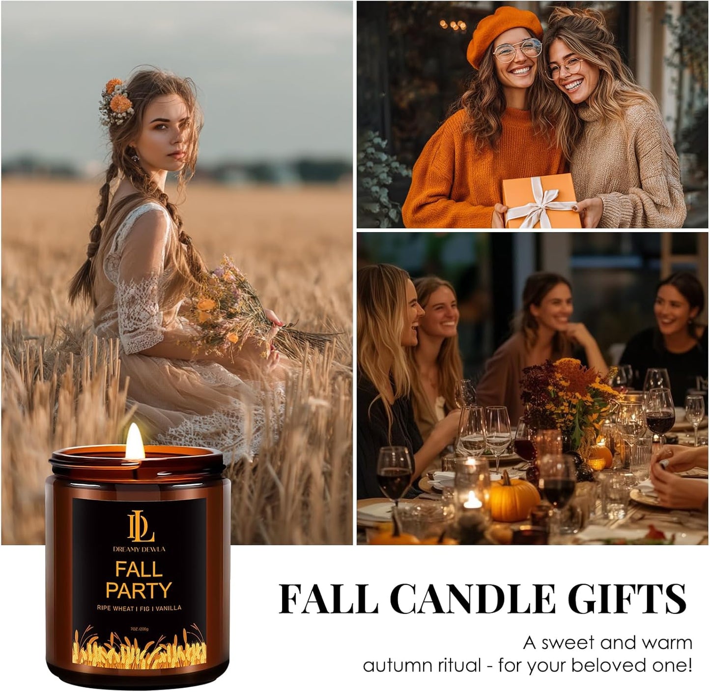 Scented Candles Set, 4 Pack Soy Candles for Home Scented, Candle Gifts for Men Women, Scents of Pineapple Cocktail/Coconut Vanilla/Pink Sands/Bahamian Breeze