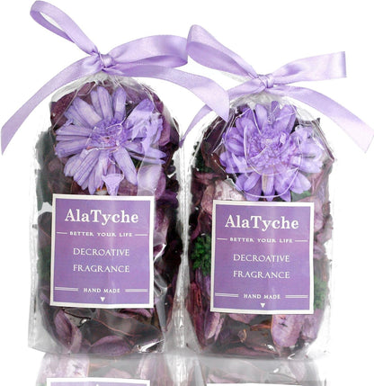 Spring Potpourri Bags,Vanilla Scented Potpourri Bowl Fillers,Dried Flowers,Home Fragrance Sachet of Petal, Vase Decor (White Caramel)-Mini