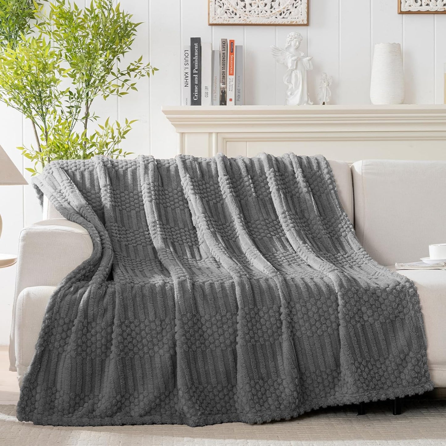 50x70 Inch Rust Throw Blanket - Soft & Fluffy Fleece, Cute & Aesthetic, Perfect for Sofa, Couch, Chair, Bed, Living Room & Bedroom, All-Season Use, Plush & Cozy Decorative Blanket