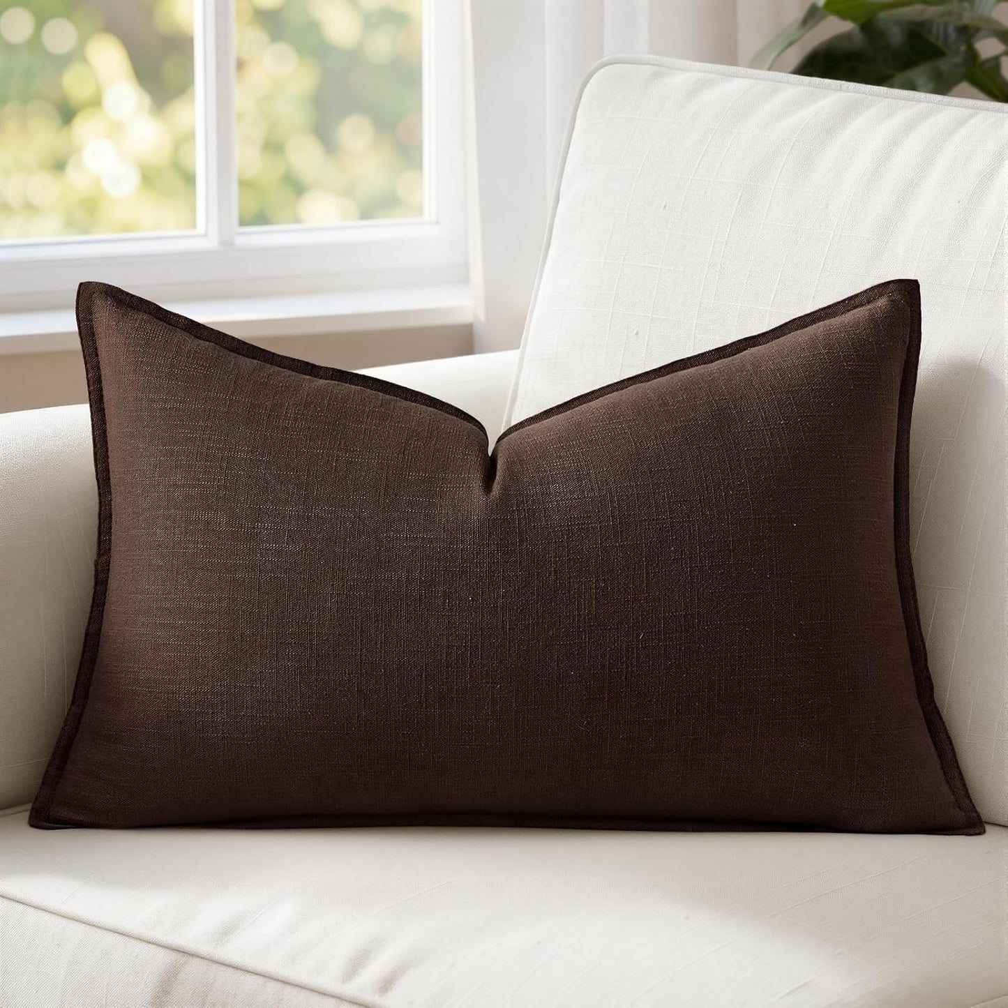 MIULEE Decorative Long Lumbar Throw Pillow Cover for Bed 14x36 Natural Beige Boho Farmhouse Neutral Couch Pillowcase Pack of 1 Accent Modern Sofa Cushion Livingroom Home Decor (Covers Only)