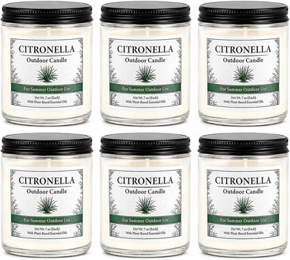 6 Pack Scented Candles Gift Set, Long Lasting Aromatherapy Candles for Home, 37.8 oz 300 Hour Burn, Lavender Jasmine Vanilla Sage Sandalwood Rose Eucalyptus Mint, Gifts for Women