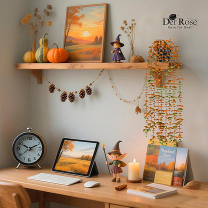 Der Rose 1Pcs Fake Plants Hanging Artificial Potted Faux Eucalyptus Plants for Modern Boho Farmhouse Bathroom Office Desk Wall Art Shelf Living Room Aesthetic Decor Indoor