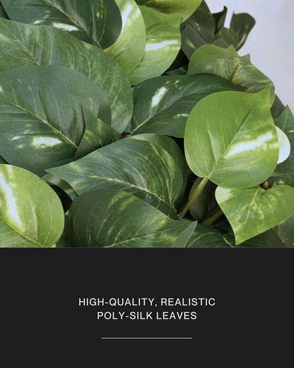 Retrograde 32" Realistic Fake Pothos Ivy Plant for Home Decor Indoor Silk Artificial Plant Large (Light Green)