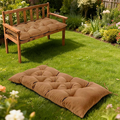 Waterproof & Sun-Resistant Outdoor Bench Cushion - Universal Fit for Patio Chairs, Swing Seats.Lounger Seat Cushions Outdoor Loveseat Bench Seat Pads (Navy,39.4 X 19.7 Inch)
