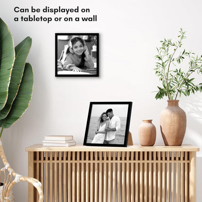 Americanflat 24x36 Poster Frame with Polished Plexiglass - Streamline Collection - Thin Border Picture Frame for Wall Display - Hanging Hardware Included - Black - Colors C