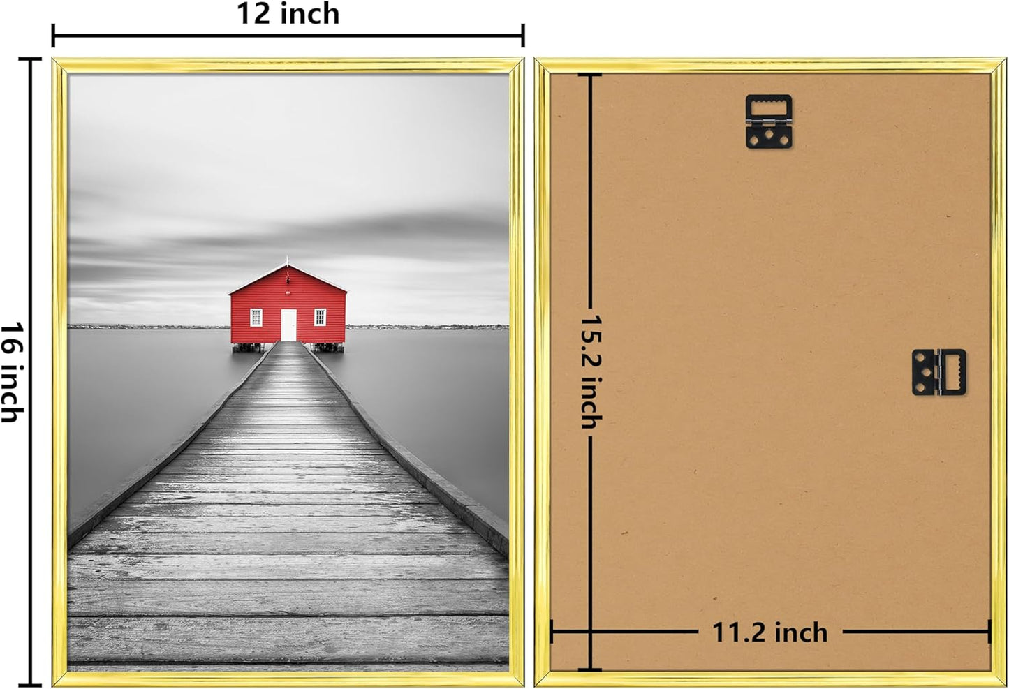 ELSKER&HOME 22.375 x 34 Poster Frame 3 Pack, Black Picture Frame for Horizontal or Vertical Wall Mounting, Sturdy and Scratch-proof