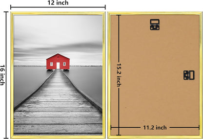 ELSKER&HOME 22.375 x 34 Poster Frame 3 Pack, Black Picture Frame for Horizontal or Vertical Wall Mounting, Sturdy and Scratch-proof