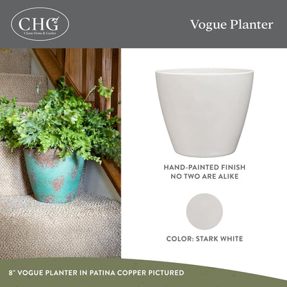 Classic Home and Garden Premiere Collection Planter, Vogue 8", Indigo