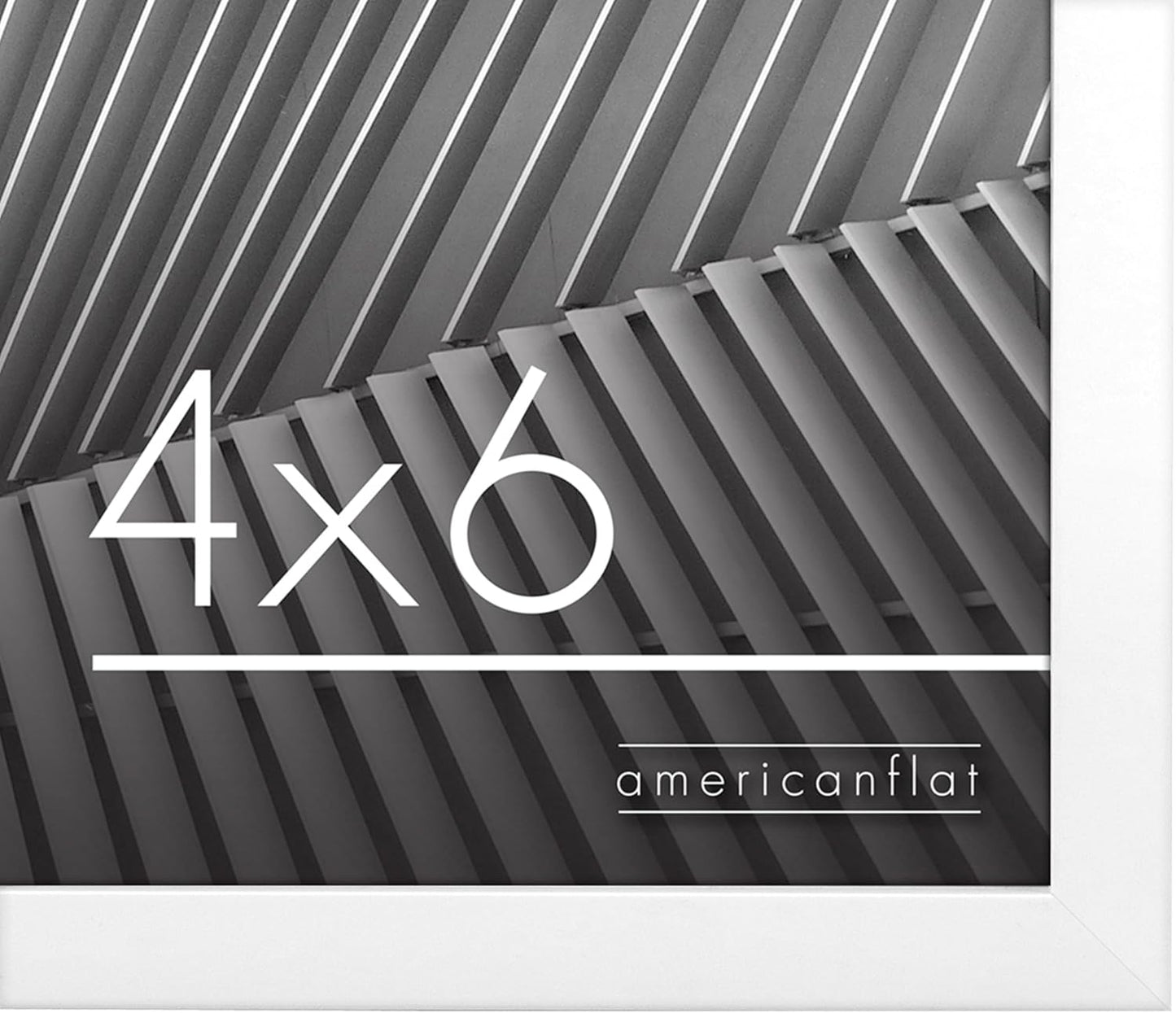 Americanflat 24x36 Poster Frame with Polished Plexiglass - Streamline Collection - Thin Border Picture Frame for Wall Display - Hanging Hardware Included - Black - Colors A