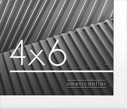 Americanflat 24x36 Poster Frame with Polished Plexiglass - Streamline Collection - Thin Border Picture Frame for Wall Display - Hanging Hardware Included - Black - Colors A
