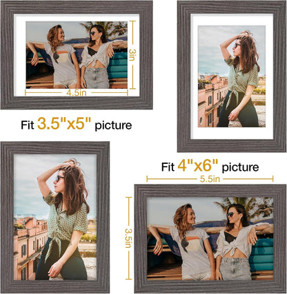 Vittanly 11x14 Picture Frame, Display Pictures 8x10 with Mat or 11x14 without Mat, Photo Frame for Wall Mounting, Black, 1 Pack - Colors B