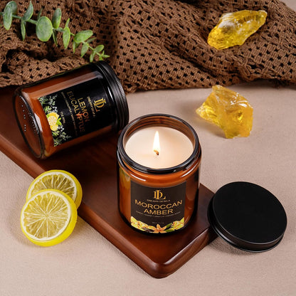 Scented Candles Set, 4 Pack Soy Candles for Home Scented, Candle Gifts for Men Women, Scents of Pineapple Cocktail/Coconut Vanilla/Pink Sands/Bahamian Breeze