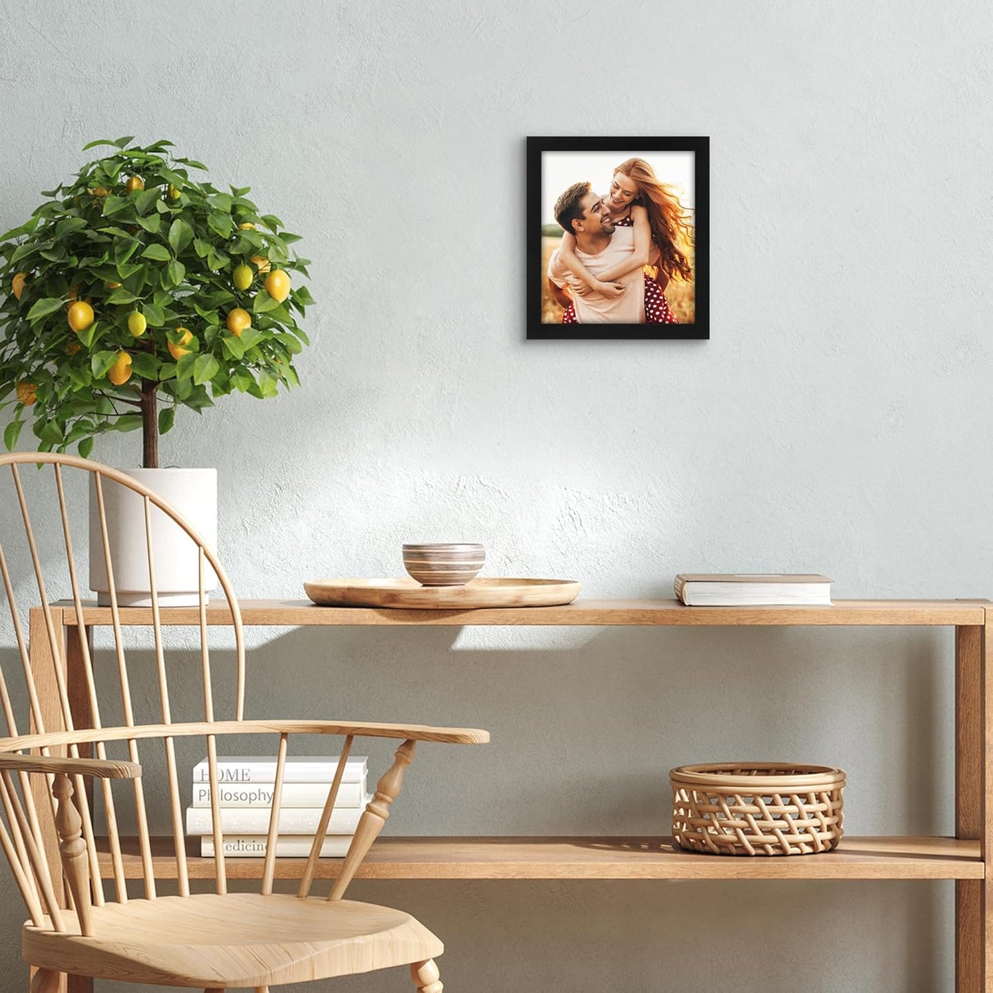 Americanflat 12x18 Poster Frame with Shatter-Resistant Glass - Signature Collection - Gallery-Style Frames Made of Engineered Wood - Photo Frame for Wall Display - Black - Colors B