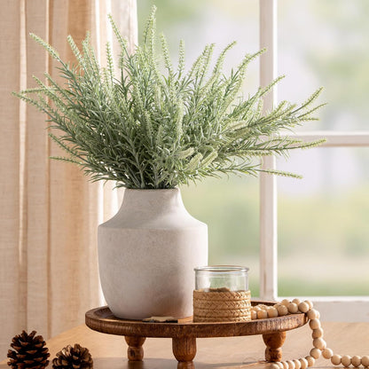 Mitt&Ditt Ceramic Flower Vase with Handles, 11 inch Tall Vase for Centerpieces, Large Decorative Terracotta Vases, Farmhouse Rustic Vases for Home Decor, Living Room, Table, Neutral