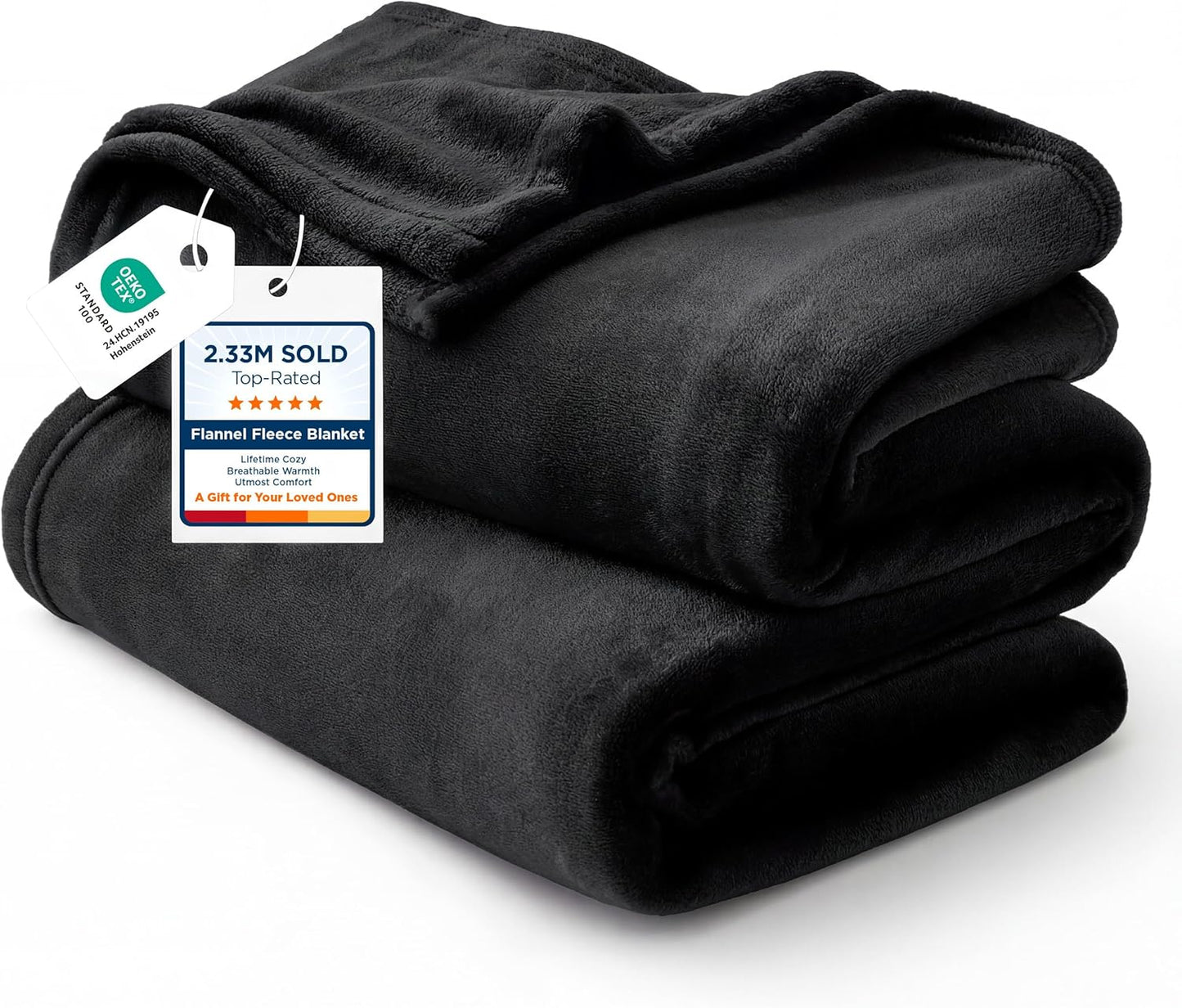 Bedsure GentleSoft Fleece Throw Blanket for Couch Grey - Lightweight Plush Fuzzy Cozy Soft Blankets and Throws for Sofa, Couch, Travel, Camping, 50x60 inches - Colors A