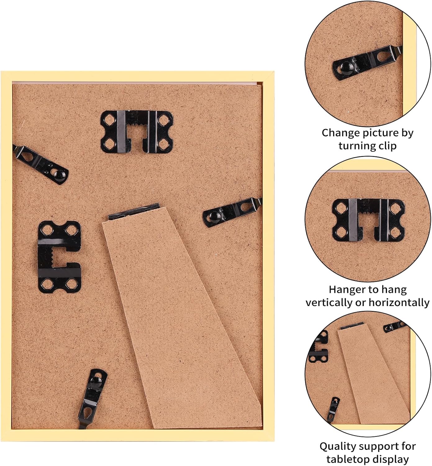 Giftgarden 14 Pack Black Picture Frames Set, 2pcs 11x14 Matted for 8x10, 6pcs 8x10 Matted for 5x7, 6pcs 5x7 Matted for 4x6, Gallery Frame Collage for Wall or Tabletop Display