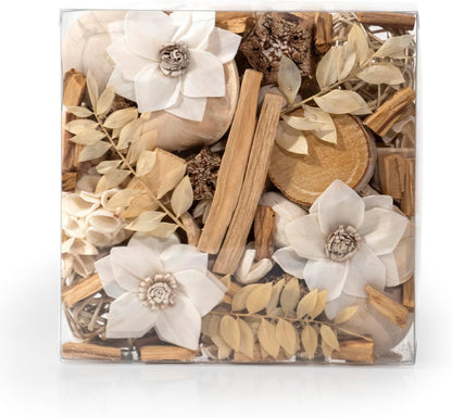 ANDALUCA Maison Box Fragrance Potpourri Decorative Vase & Bowl Filler Home Décor (Coconut Sandalwood)