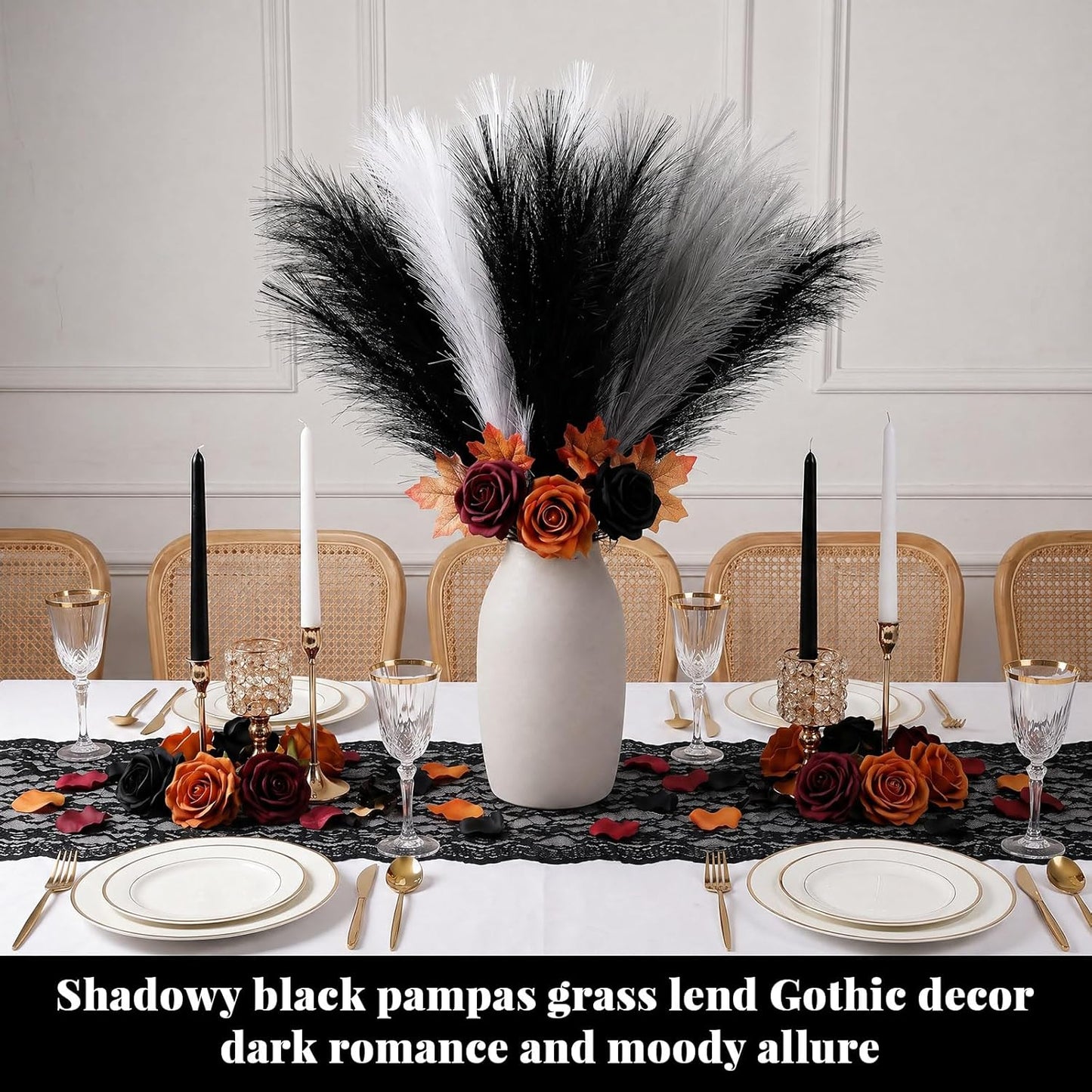 30pcs Pampas Grass Decor,21" Artificial Pompous Grass Bulk,Small Vase Filler Pompas Grass for Home Wedding Living Room Wall Party Decoration (Beige,Light Brown, 21 Inch 30 Pcs)