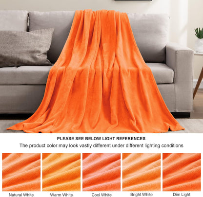 BEDELITE Fleece Blanket Black Throw Blankets for Couch & Bed, Luxury Plush Cozy Fuzzy Blanket 50x60 inches, Super Soft Warm Lightweight Throw Blanket for Travel Camping - Colors B