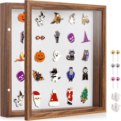 8x10 Deep Shadow Box Picture Frame Display Case with Linen Back and Stand,Real Glass Black Shadow Memory Box Frame 8x10 for Flower Baby Pet Wedding Photo Art Craft Memorial Wall Decor Gift