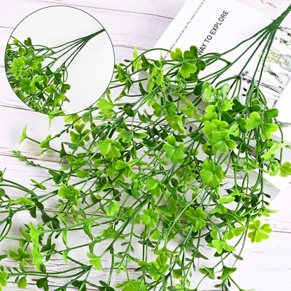 Waipfaru 4Pcs Fake Hanging Plants 2.7ft Fake Plants Eucalyptus Leaves UV Resistant Fake Vines Ivy Artificial Plants Outdoor Faux Plants Indoor Bedroom Living Room Boho Wall Porch Shelf Decor