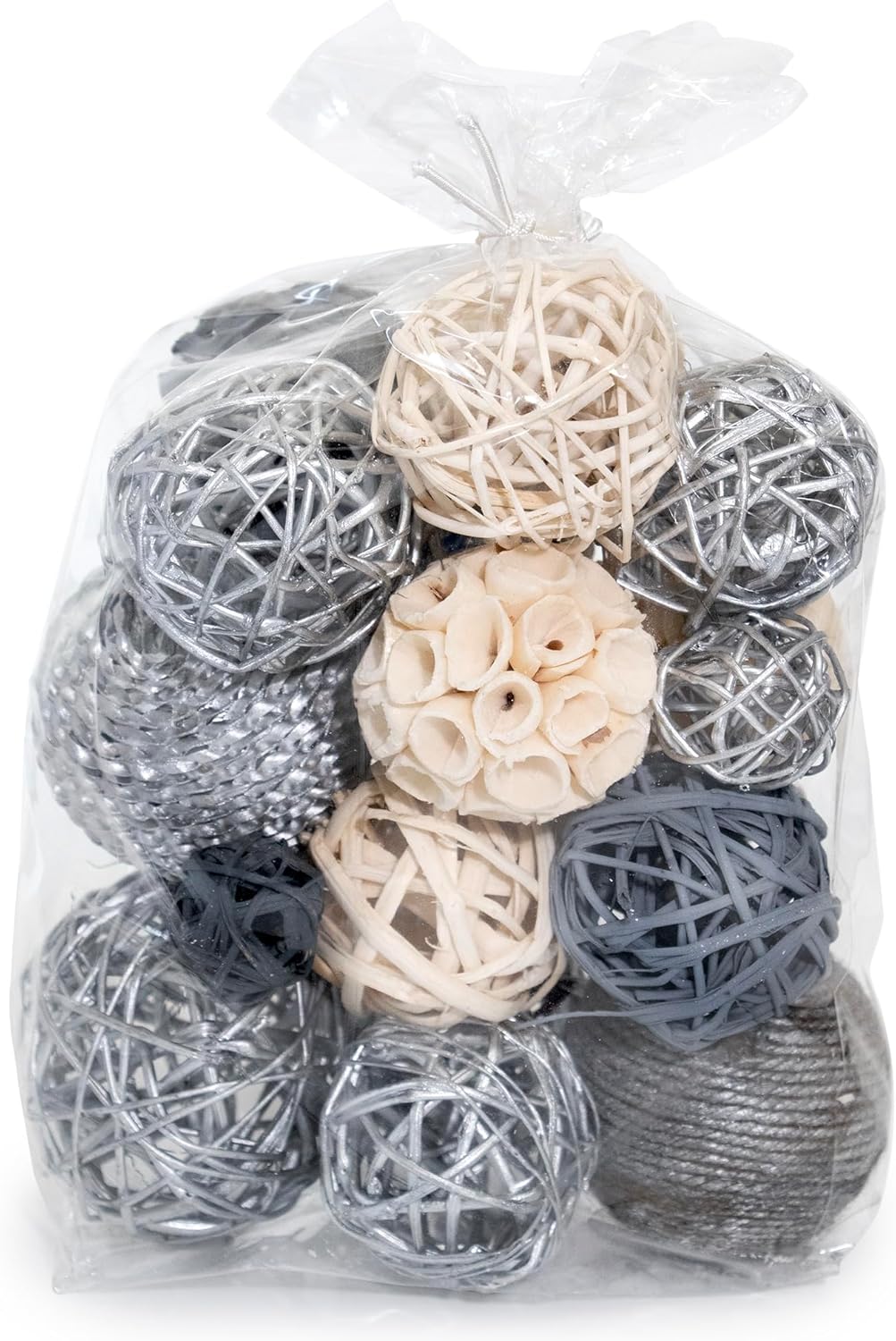 ANDALUCA Decorative Balls Bag Bowl Filler Home Decor (Beige)
